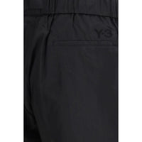 Y-3 Black Cotton Bermuda Shorts