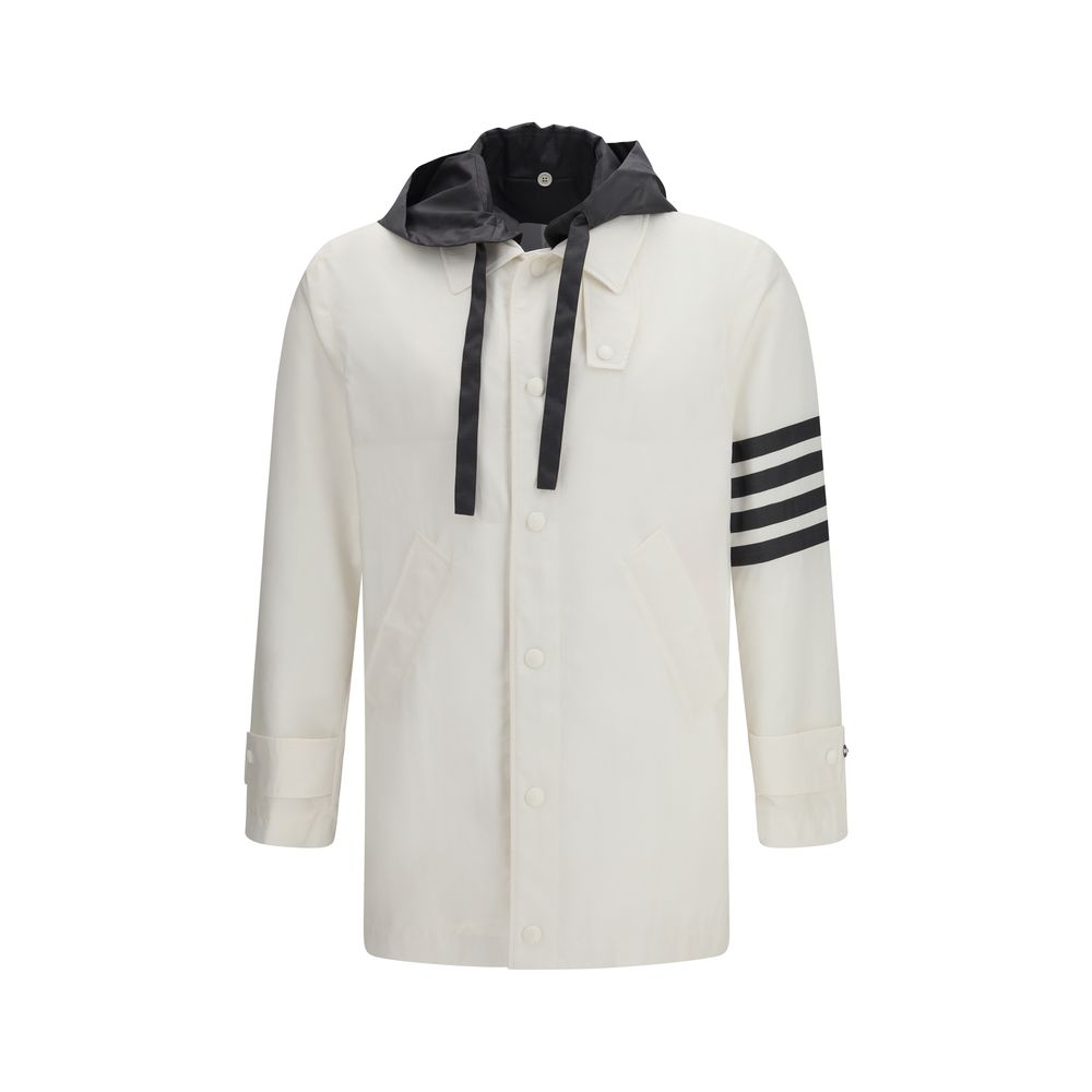 Thom Browne White Polyamide Sweatshirt