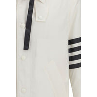 Thom Browne White Polyamide Sweatshirt