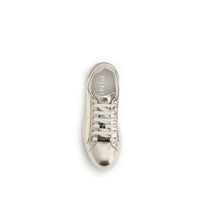 PINKO Gold Calf Leather Bos Taurus Platform Sneakers