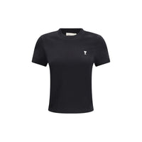 Ami Paris Black Cotton T-Shirt
