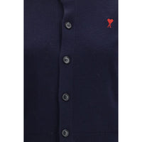 Ami Paris Blue Wool Cardigan
