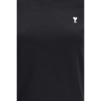Ami Paris Black Cotton T-Shirt