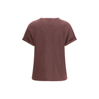 Brunello Cucinelli Bordeaux Nylon T-Shirt