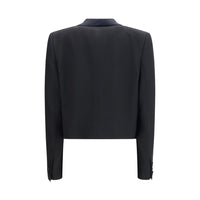 Tom Ford Black Wool Full-Length Jacket