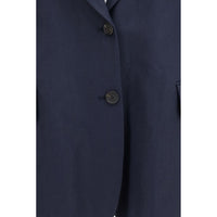 Brunello Cucinelli Blue Viscose Coat