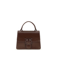 PINKO Burgundy Goatskin Handbag