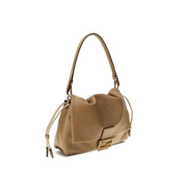 Fendi Beige Calf Leather Bos Taurus Shoulder Bag
