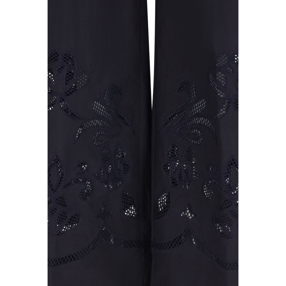 Forte_Forte Blue Cotton Casual Pants