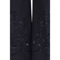 Forte_Forte Blue Cotton Casual Pants