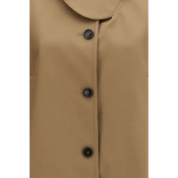 Max Mara Brown Cotton Coat