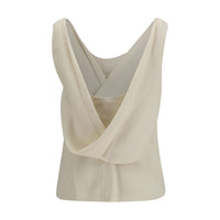 Brunello Cucinelli Beige Viscose Top
