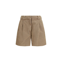 Brunello Cucinelli Beige Cotton Bermuda Shorts