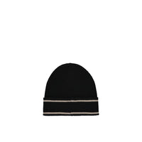 Balmain Black Merino Wool Beanie