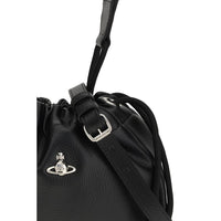 Vivienne Westwood Black Polyurethane Shoulder Bag
