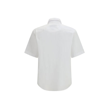 Versace Jeans White Cotton Shortsleeve Shirt