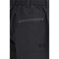 Y-3 Black Cotton Bermuda Shorts