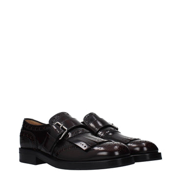 Church's Red Leather Slip-On Loafers