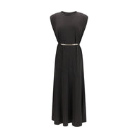 PINKO Black Acetate Casual Dress