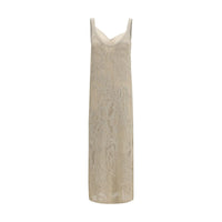 Brunello Cucinelli Beige Linen Casual Dress