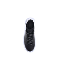 Alexander McQueen Black Calf Leather Bos Taurus Platform Sneakers
