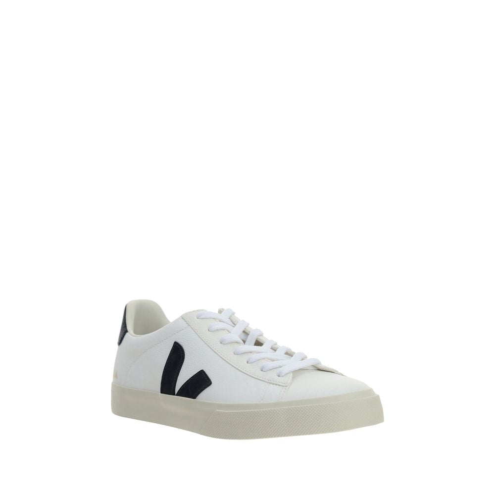 Veja White Calf Leather Bos Taurus Low Top Sneakers