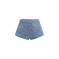 Diesel Blue Cotton Bermuda Shorts