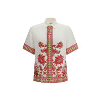 Etro Multicolor Linen Pattern Shirt