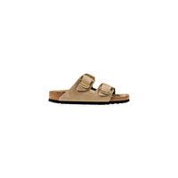 Birkenstock Beige Leather Flat Sandals