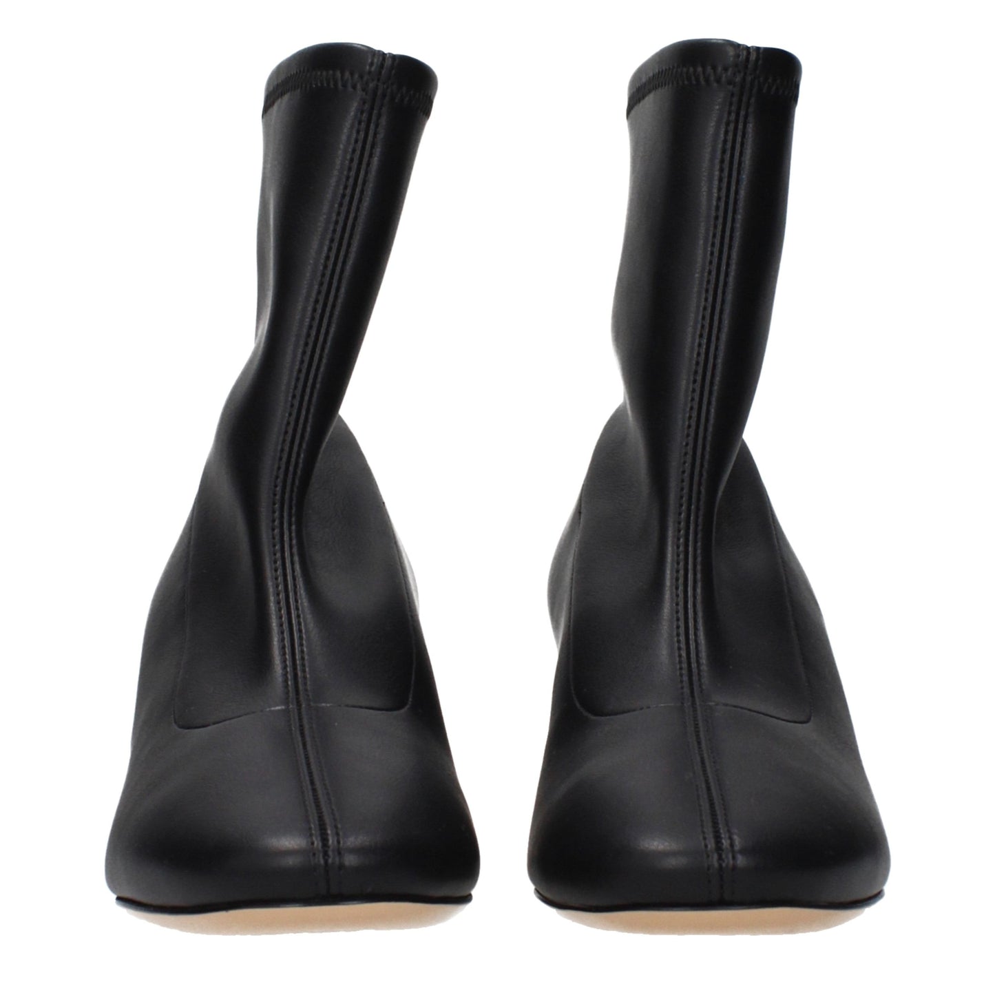 Casadei Black Leather Ankle Boots