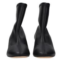 Casadei Black Leather Ankle Boots
