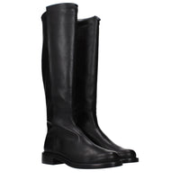 Stuart Weitzman Black Leather Over The Knee