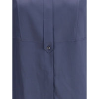 Brunello Cucinelli Blue Silk Blouse