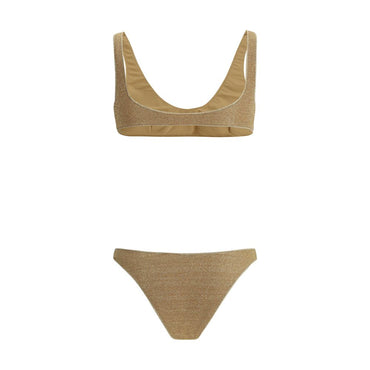 Oséree Gold Polyamide One-Piece Swimsuit