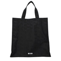 MSGM Black Fabric Handbag