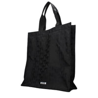 MSGM Black Fabric Handbag