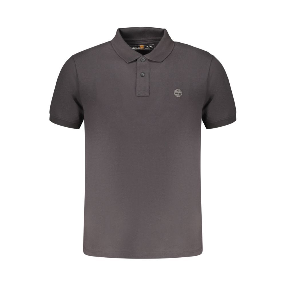 Timberland Black Cotton Men's Polo Shirt
