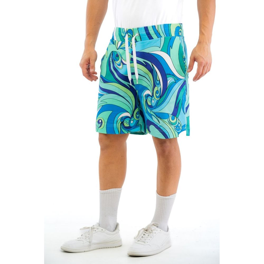Moschino Multicolor Cotton Bermuda Shorts