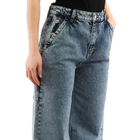 Moschino Multicolor Cotton Relaxed Fit Jeans