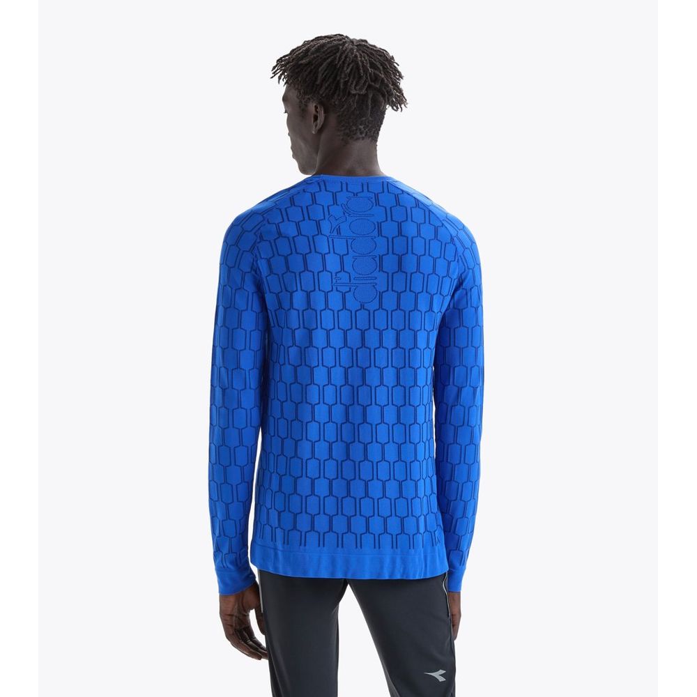 Diadora Blue Polyamide Long Sleeve T-Shirt