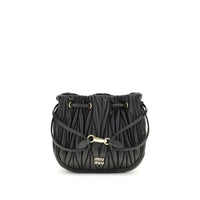 Miu Miu Black Calf Leather Bos Taurus Wallet