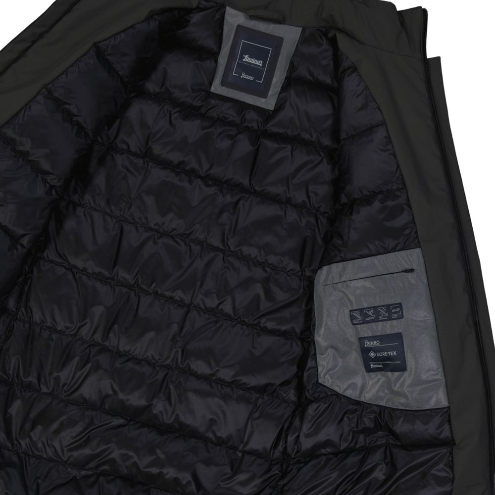 Herno Gray Polyester Coat