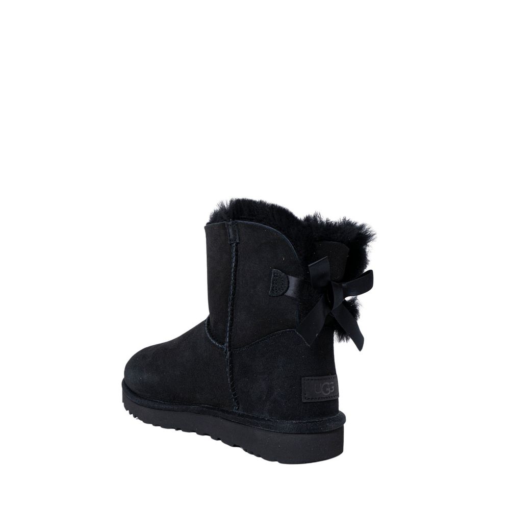 UGG Black Suede Leather Ankle Boots