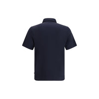 Moncler Grenoble Blue Polyamide Polo Shirt
