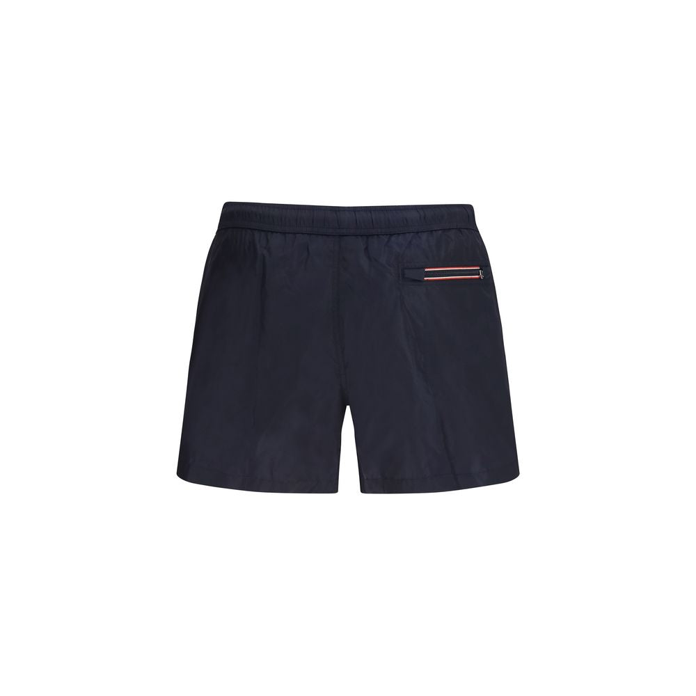 Moncler Blue Polyamide Short And Mini Shorts