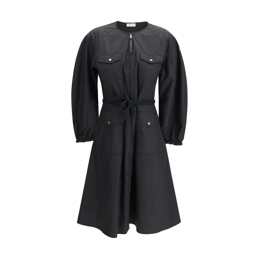 Moncler Black Cotton Casual Dress