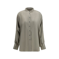 Brunello Cucinelli Bicolor Silk Shirt