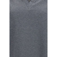 Brunello Cucinelli Gray Cotton T-Shirt