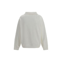 Brunello Cucinelli White Cotton Sweatshirt