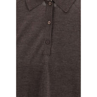 Loulou De Saison Brown Cashmere Polo Shirt
